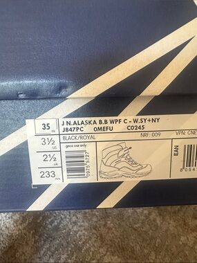 Boys Geox Black and Royal Blue J.N. Alaska Boots - NIB